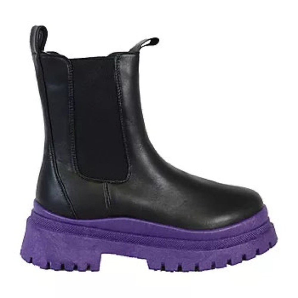 Black Purple Sole Boot  | MAKE A OFFER